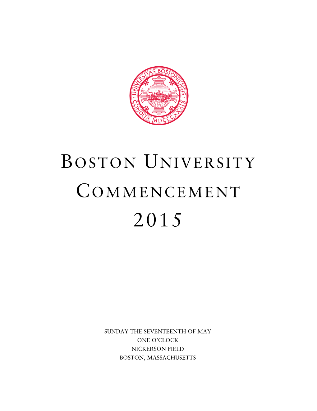 View Commencement Program