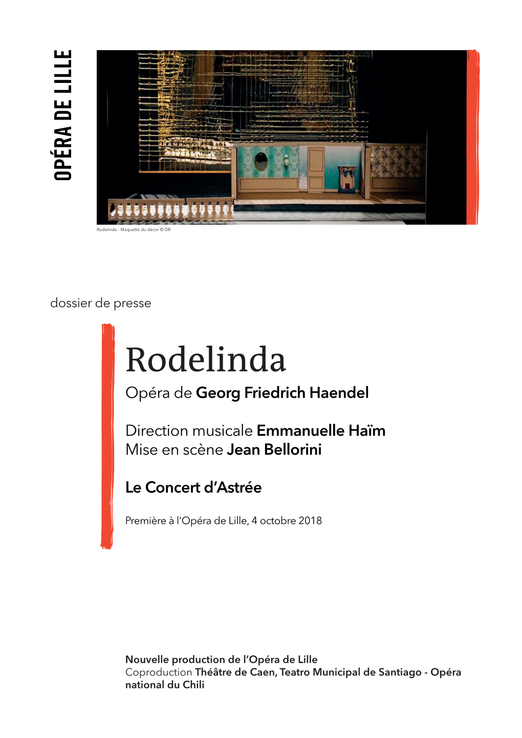 Rodelinda - Maquette Du Décor © DR