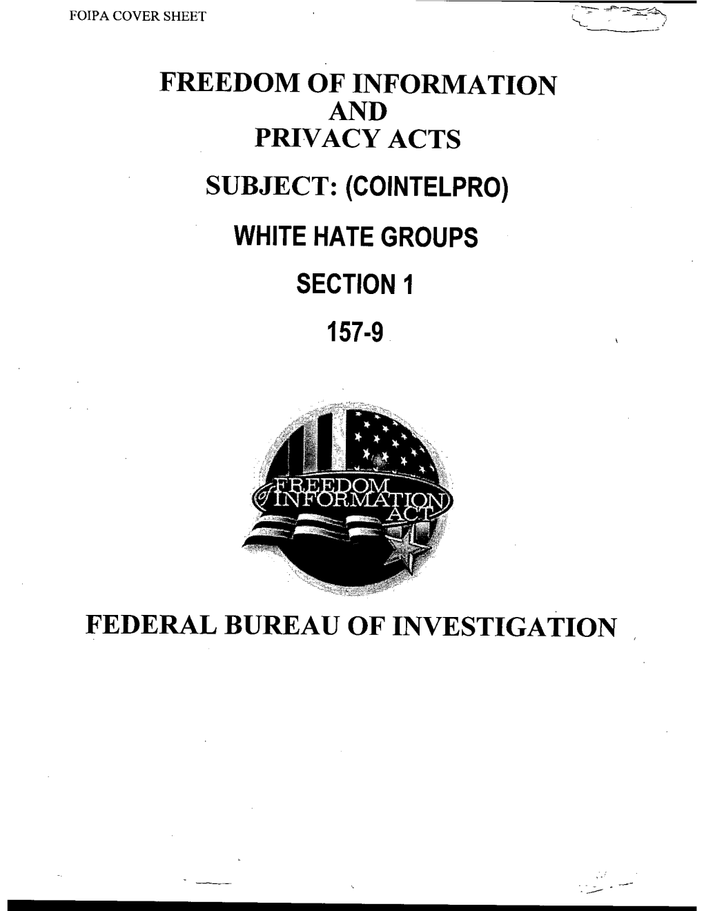 White Hate Groups Section 1 157-9