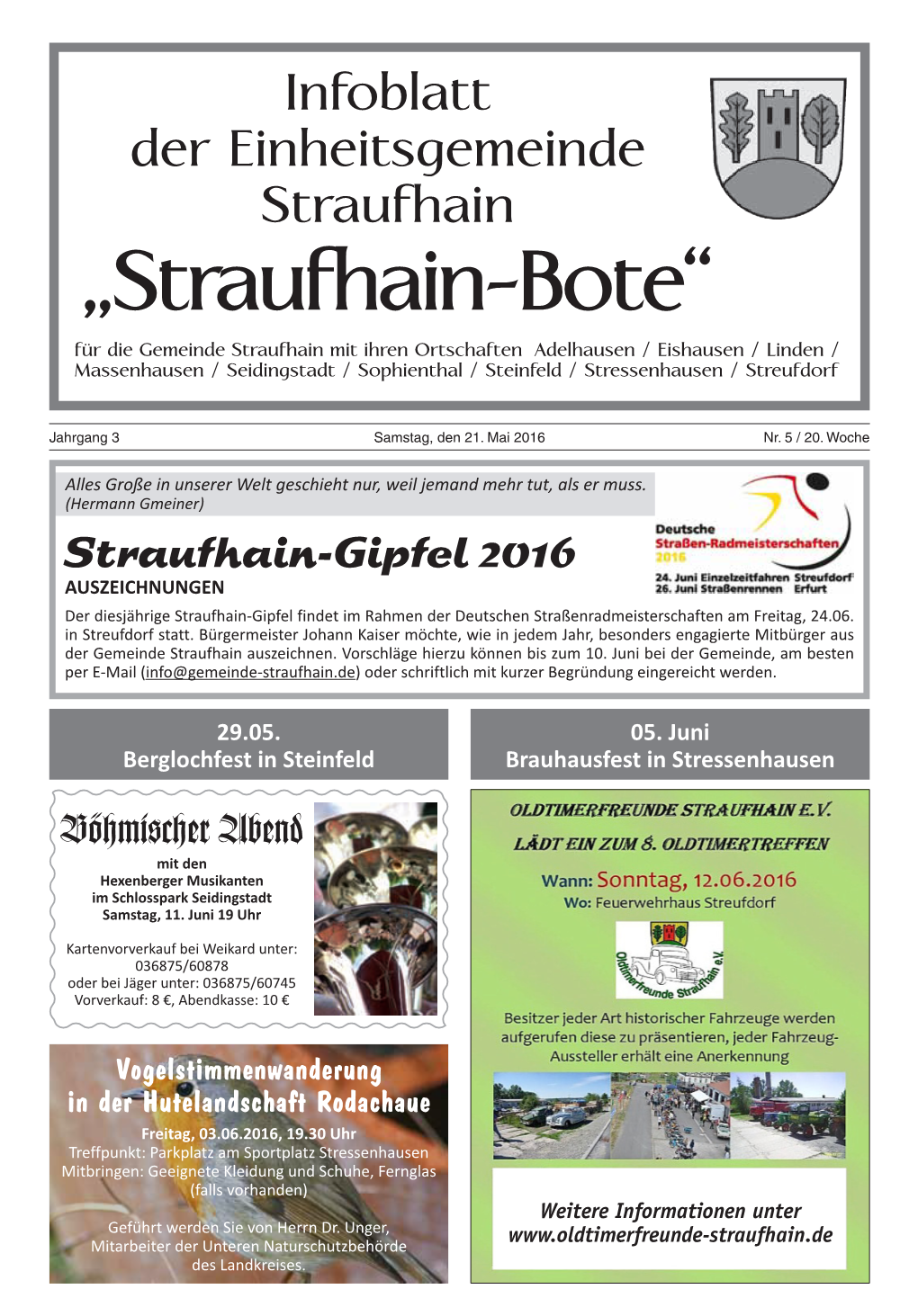 „Straufhain-Bote“