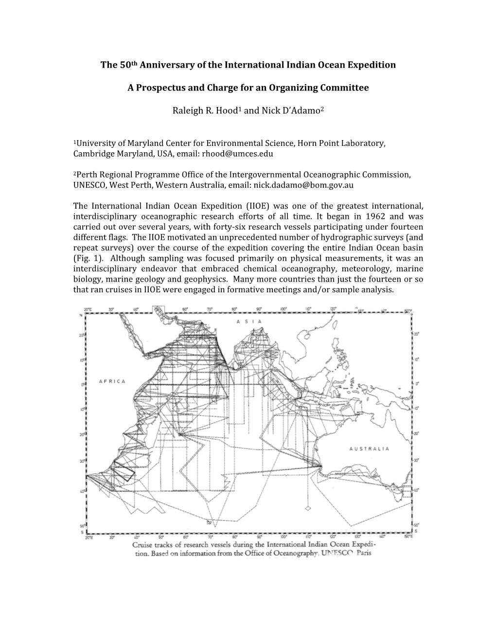 The 50Th Anniversary of the International Indian Ocean Expedition