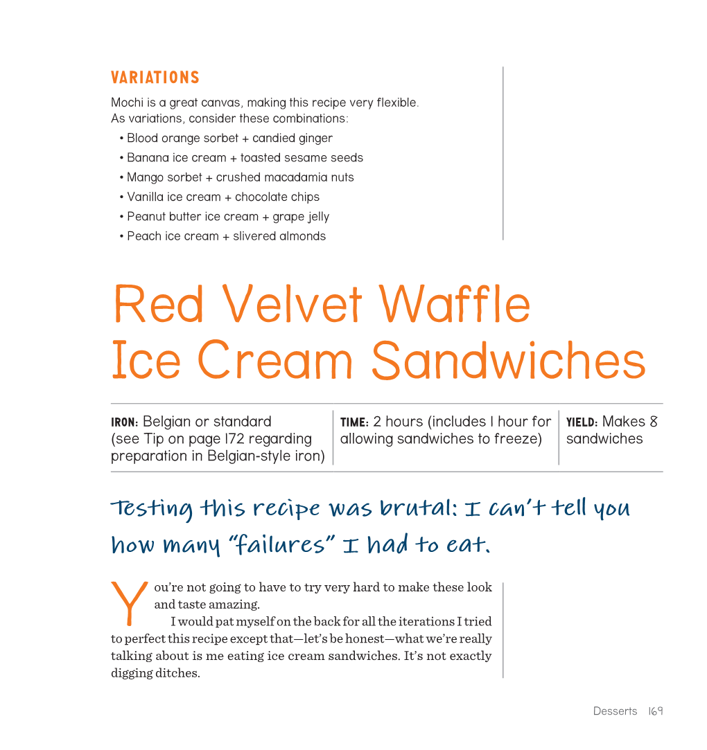 Red Velvet Waffle Ice Cream Sandwiches