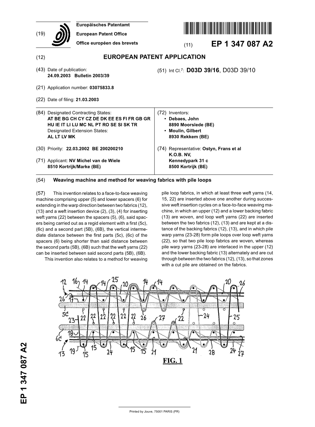 Weaving Machine and Method for Weaving Fabrics with Pile Loops