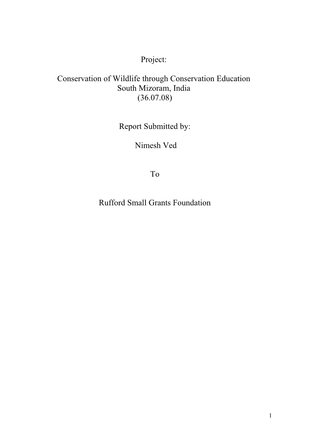 Conservation of Wildlife Through Conservation Education