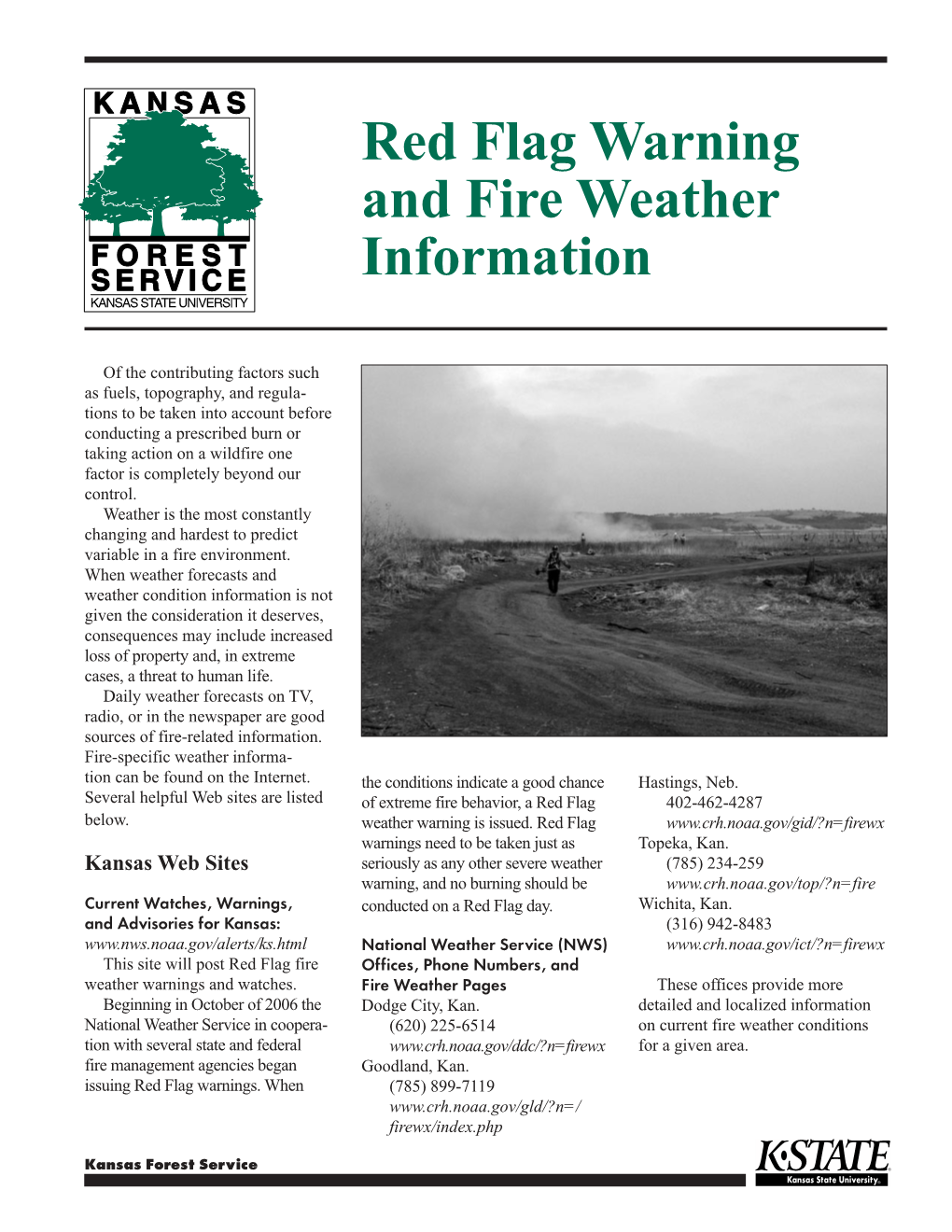 MF2775 Red Flag Warning and Fire Weather Information