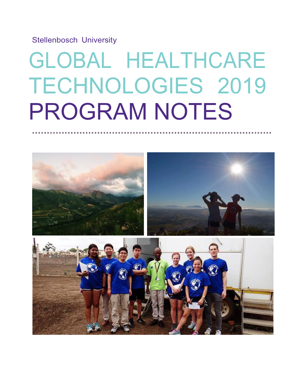 Program Notes