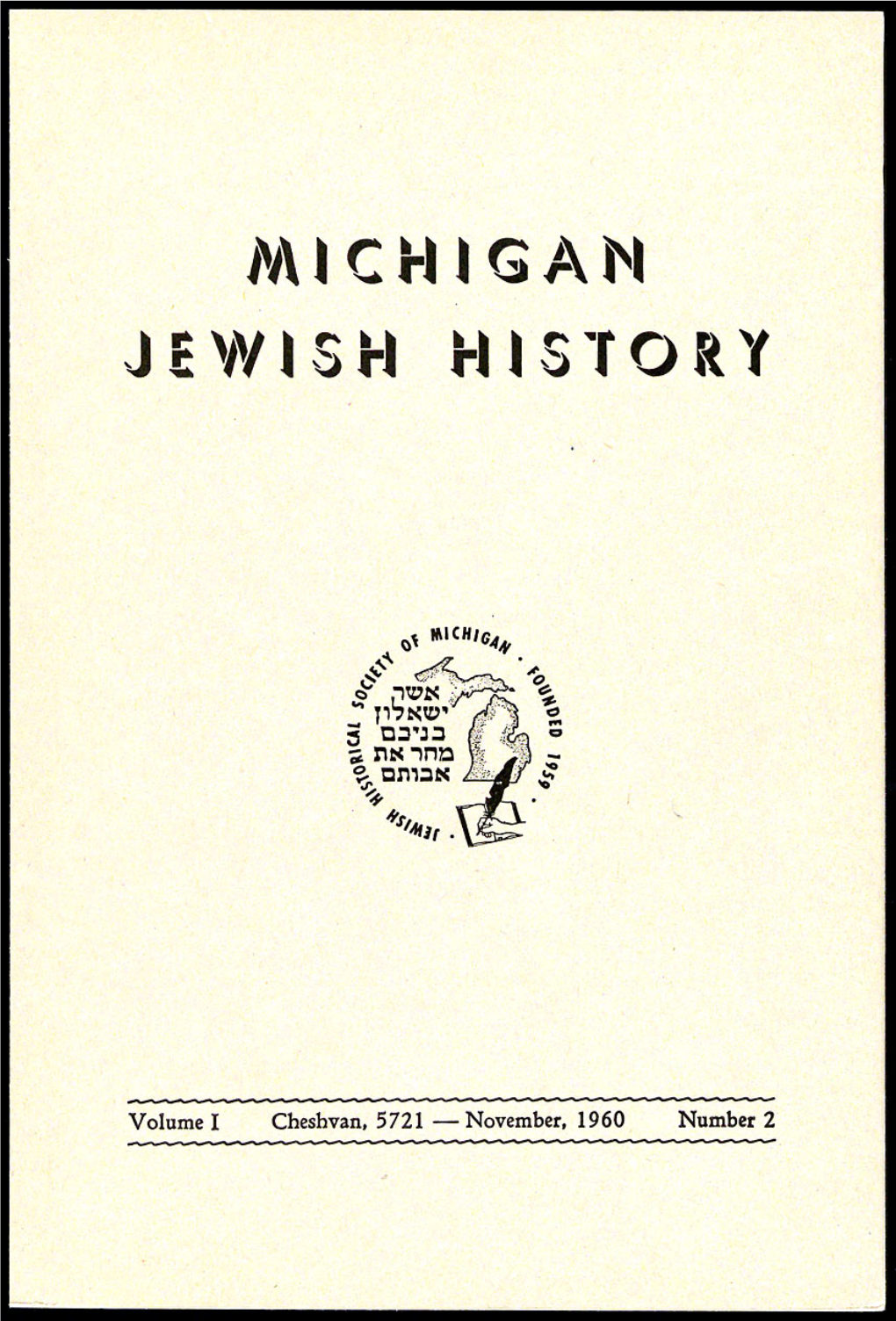 Michigan Jewish 11 Istory