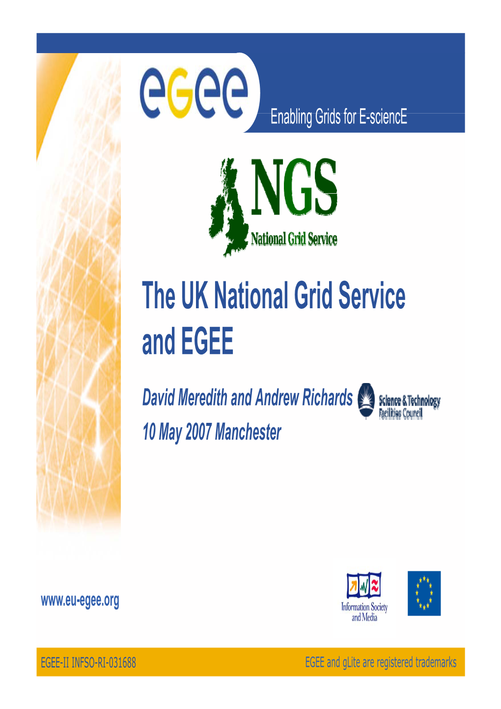 The UK National Grid Service and EGEE