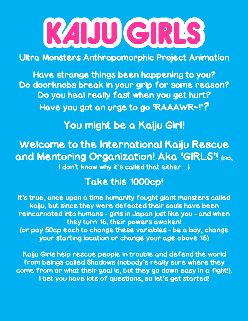 You Might Be a Kaiju Girl!