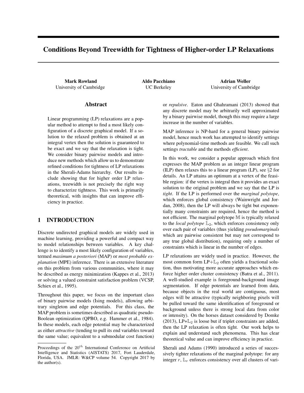 Conditions Beyond Treewidth for Tightness of Higher-Order LP Relaxations
