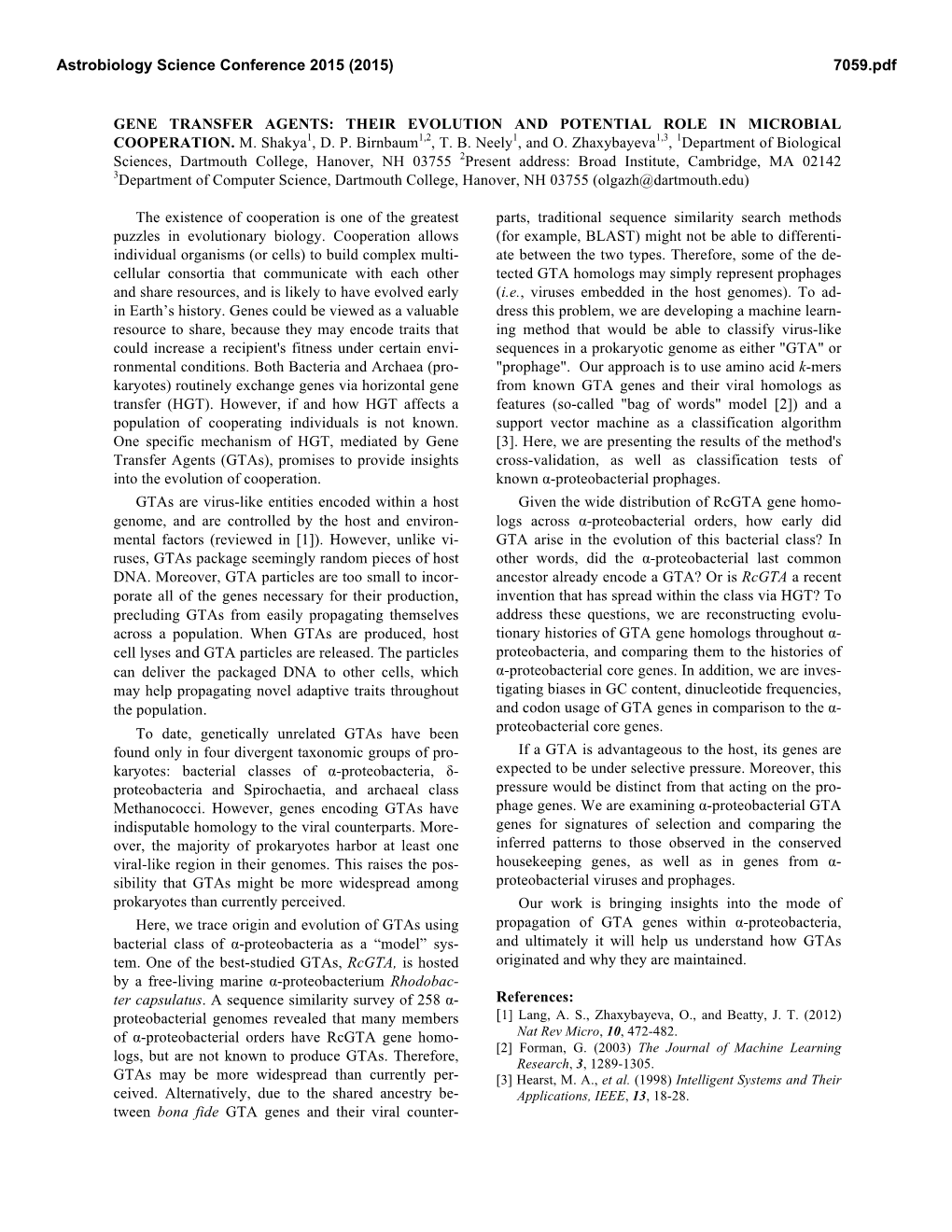 Gene Transfer Agents: Their Evolution and Potential Role in Microbial Cooperation