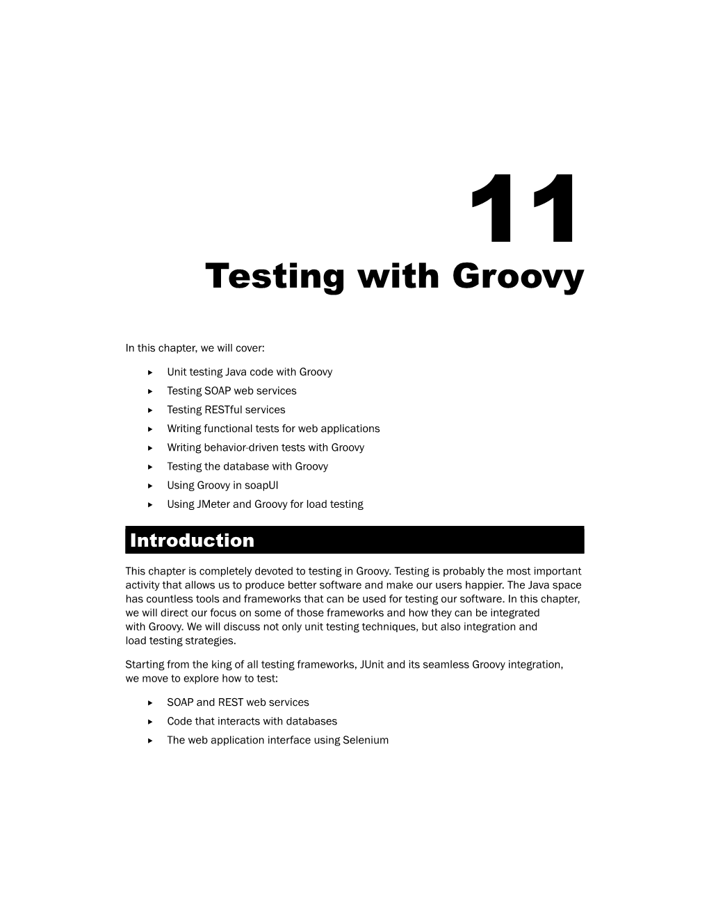 Testing with Groovy