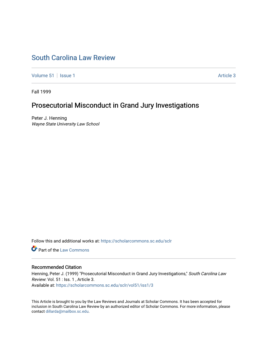 Prosecutorial Misconduct in Grand Jury Investigations