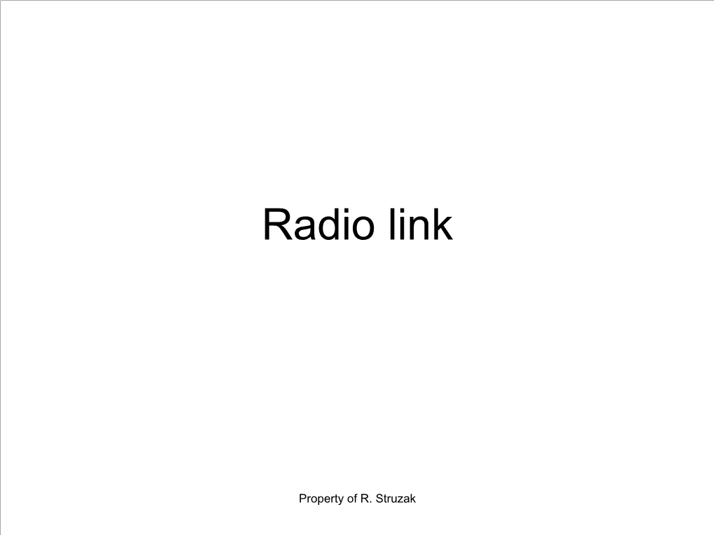 Radio Propagation Basics