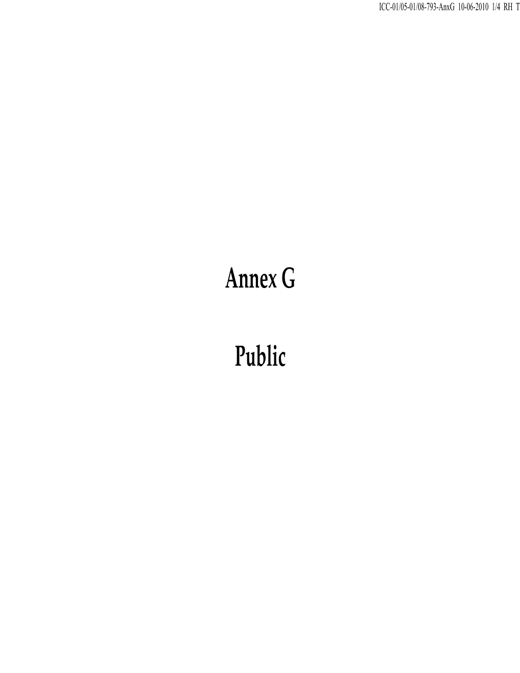 Annex G Public