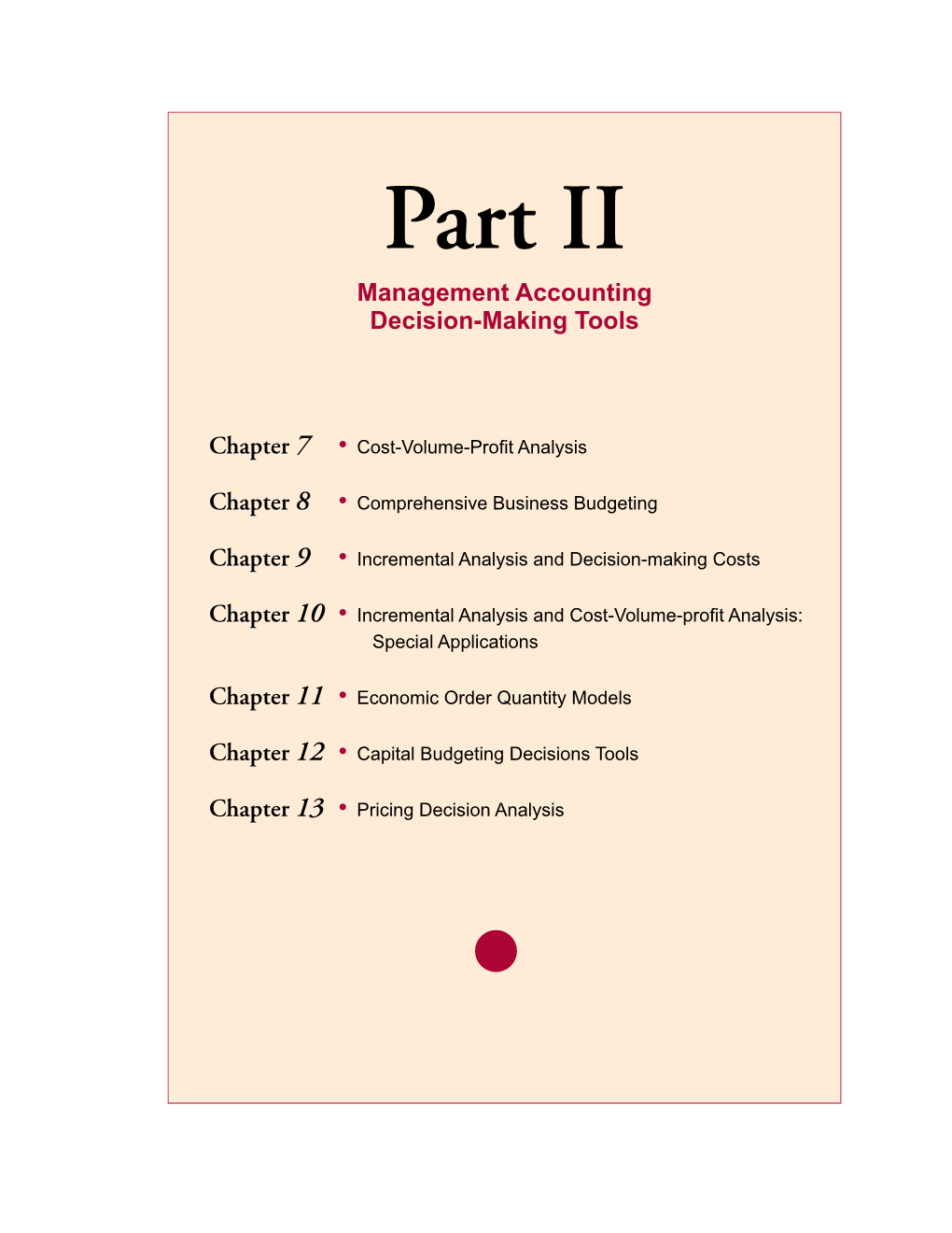 Chapter 7 Cost-Volume-Profit Analysis
