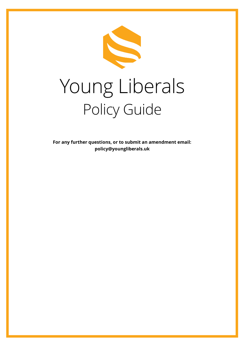 Young Liberals Policy Book