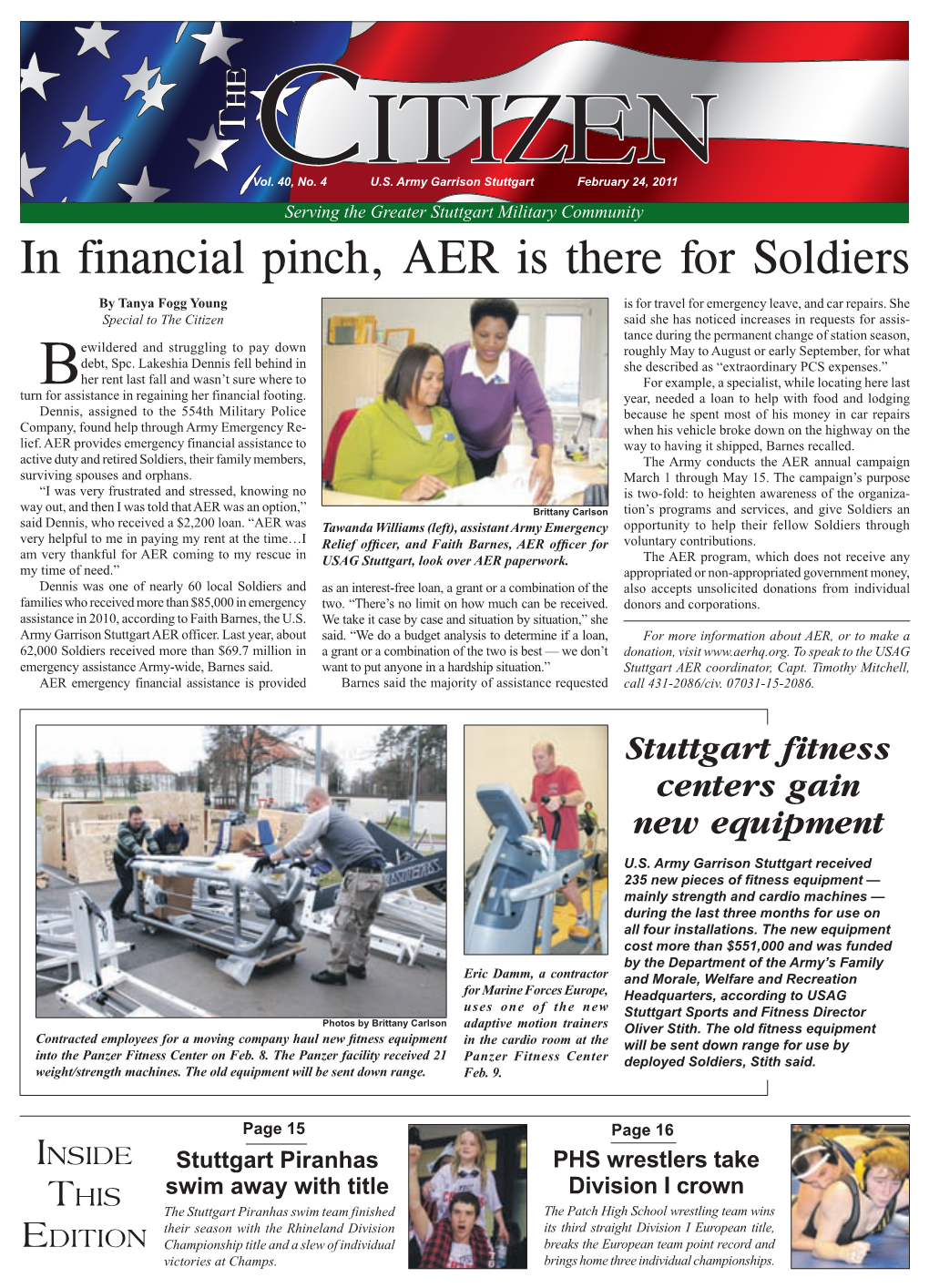 In Financial Pinch, AER Is There for Soldiers by Tanya Fogg Young Is for Travel for Emergency Leave, and Car Repairs