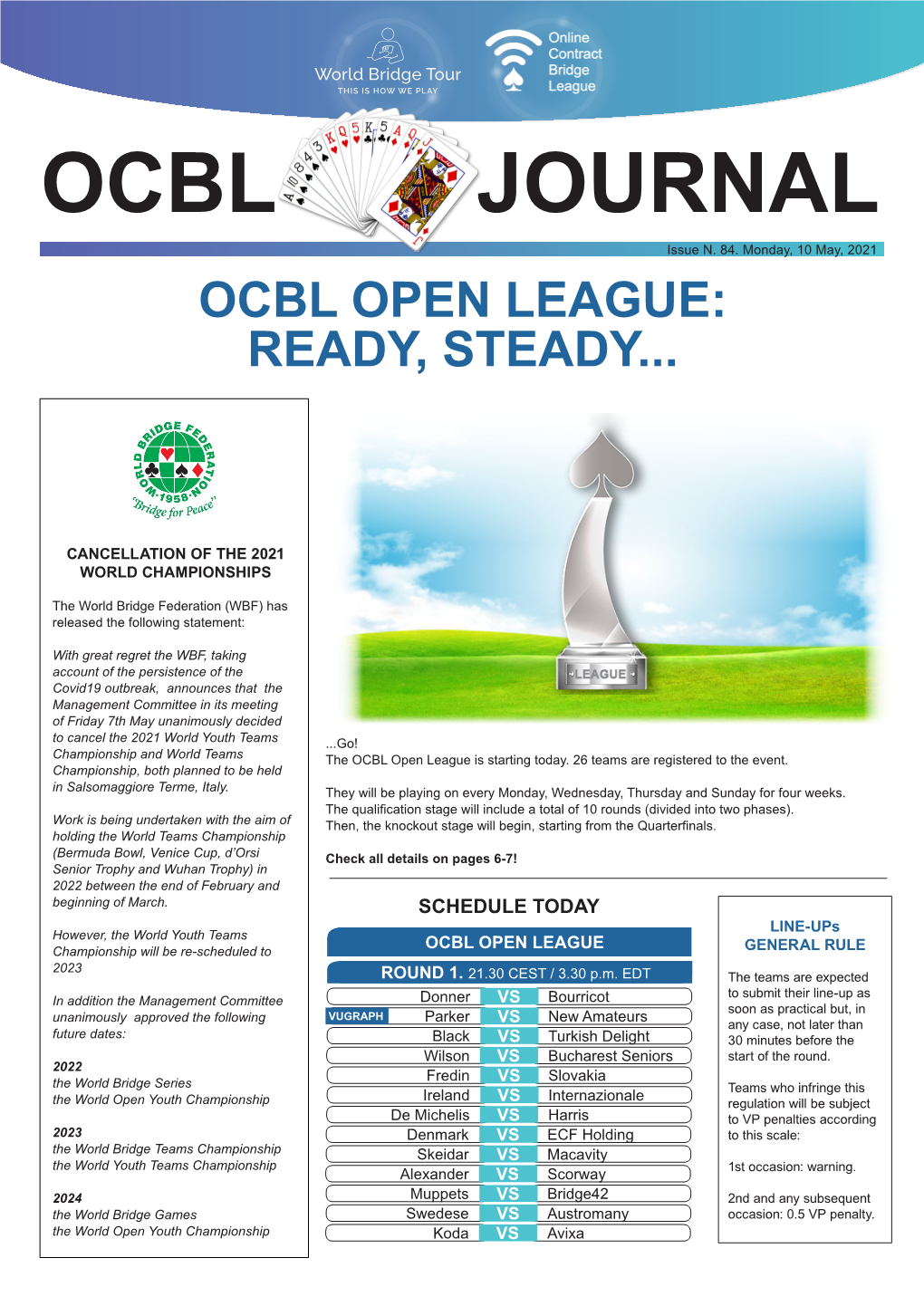 Ocbl Open League: Ready, Steady