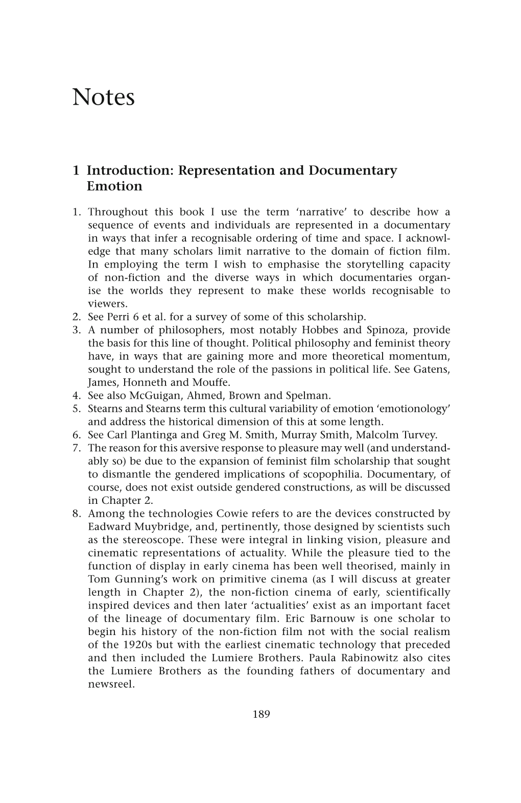 1 Introduction: Representation and Documentary Emotion