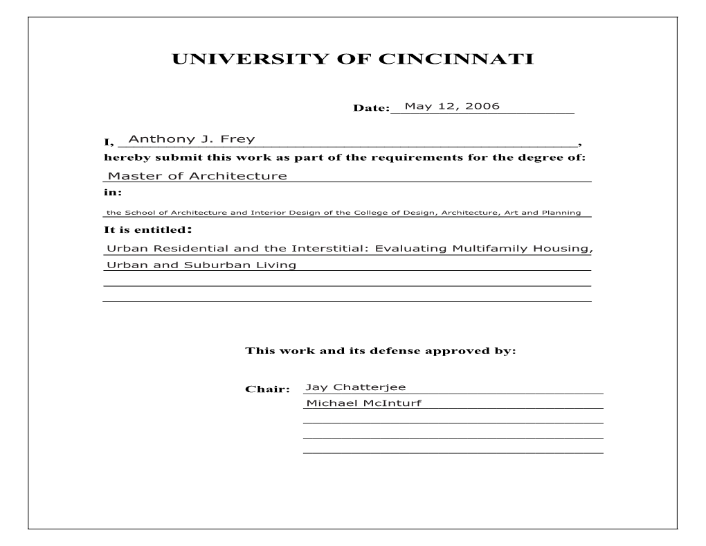 University of Cincinnati