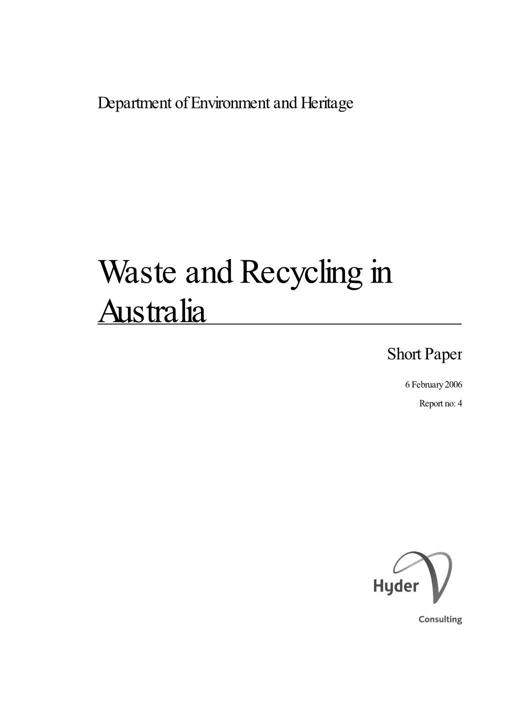 Waste and Recycling in Australia