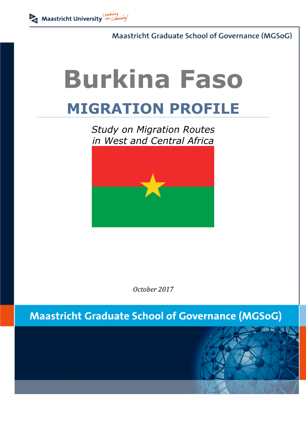 Burkina Faso MIGRATION PROFILE Study on Migration Routes in West and Central Africa