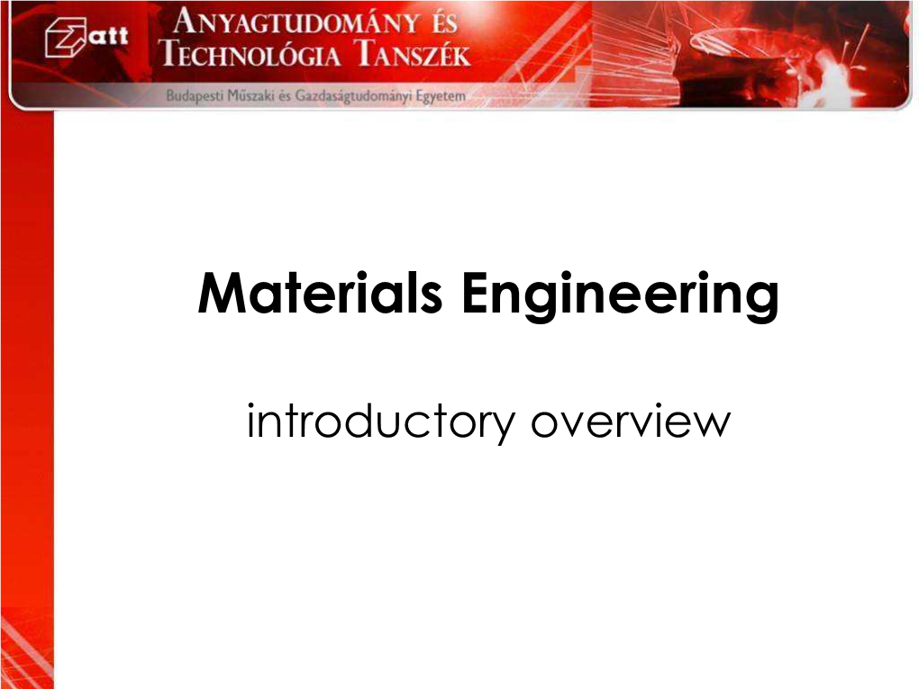 Materials Engineering