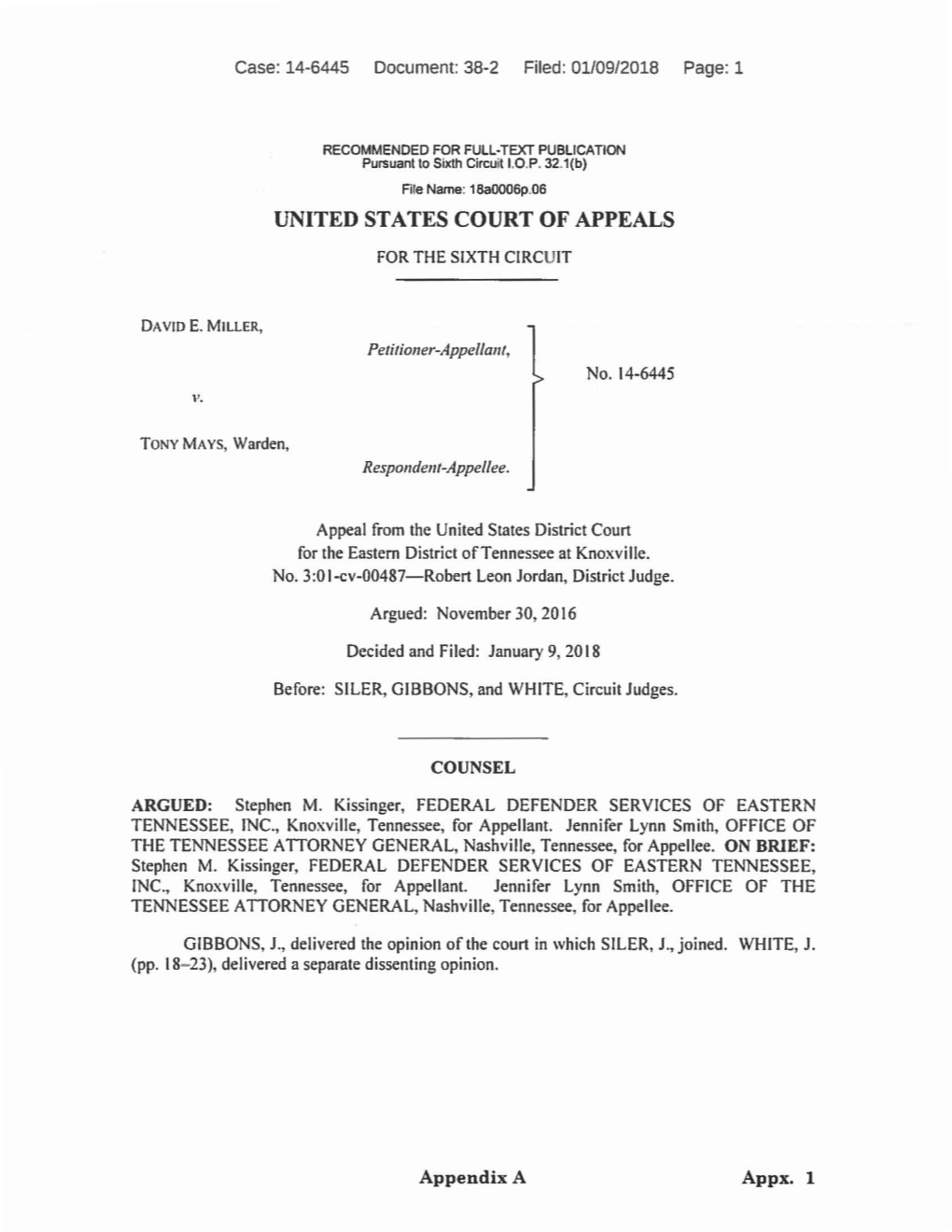 United States Court of Appeals for the Sixth Circuit