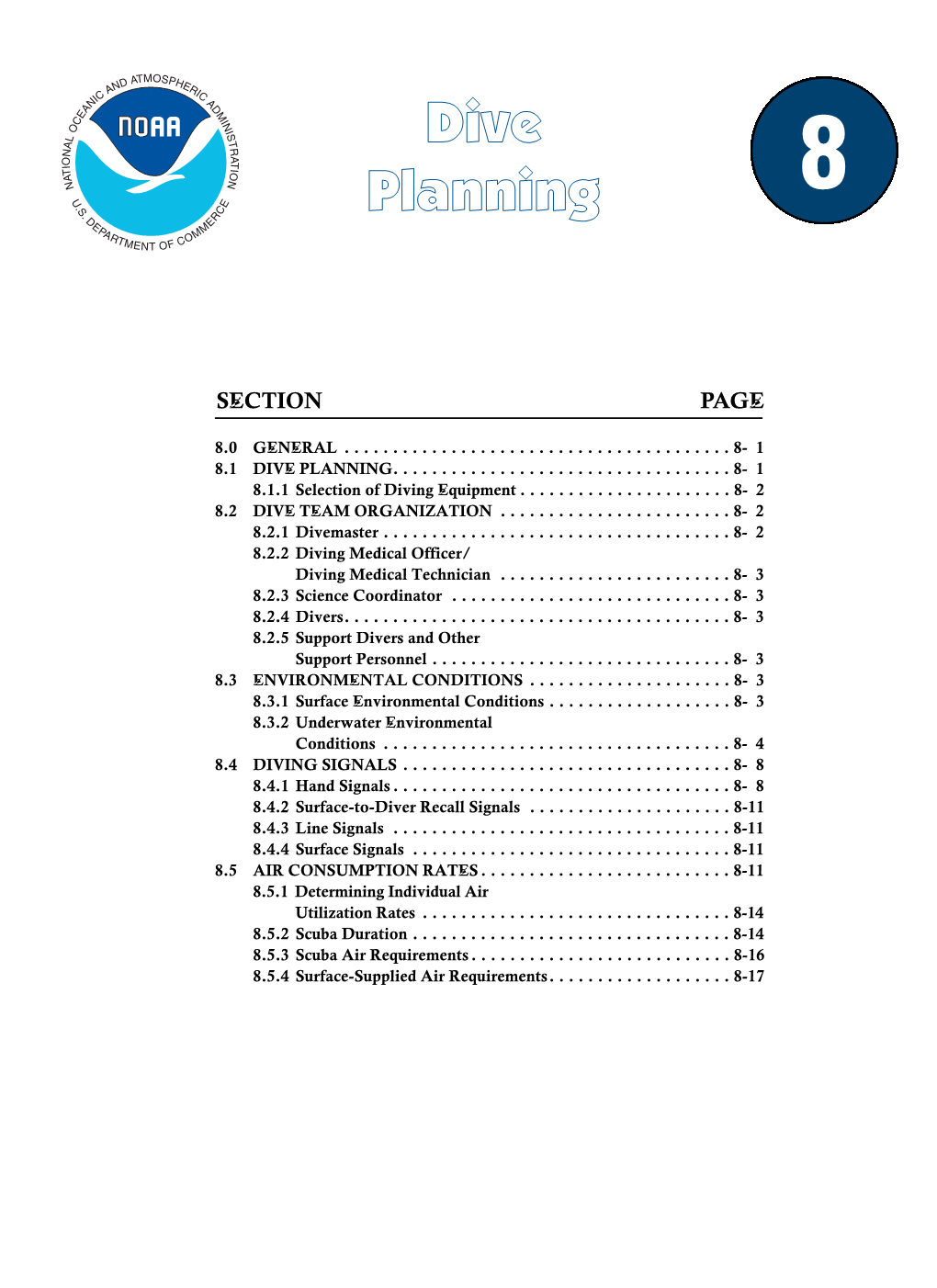 Dive Planning 8