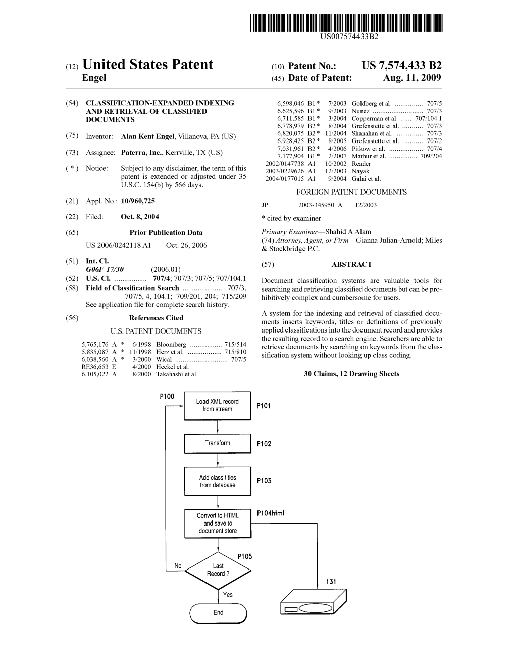 (12) United States Patent (10) Patent No.: US 7,574.433 B2 Engel (45) Date of Patent: Aug