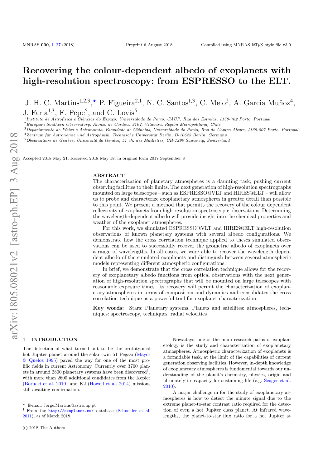 Recovering the Colour-Dependent Albedo of Exoplanets with High-Resolution Spectroscopy: from ESPRESSO to the ELT