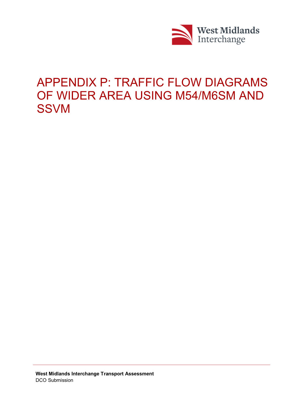 Traffic Flow Diagrams of Wider Area Using M54/M6sm and Ssvm