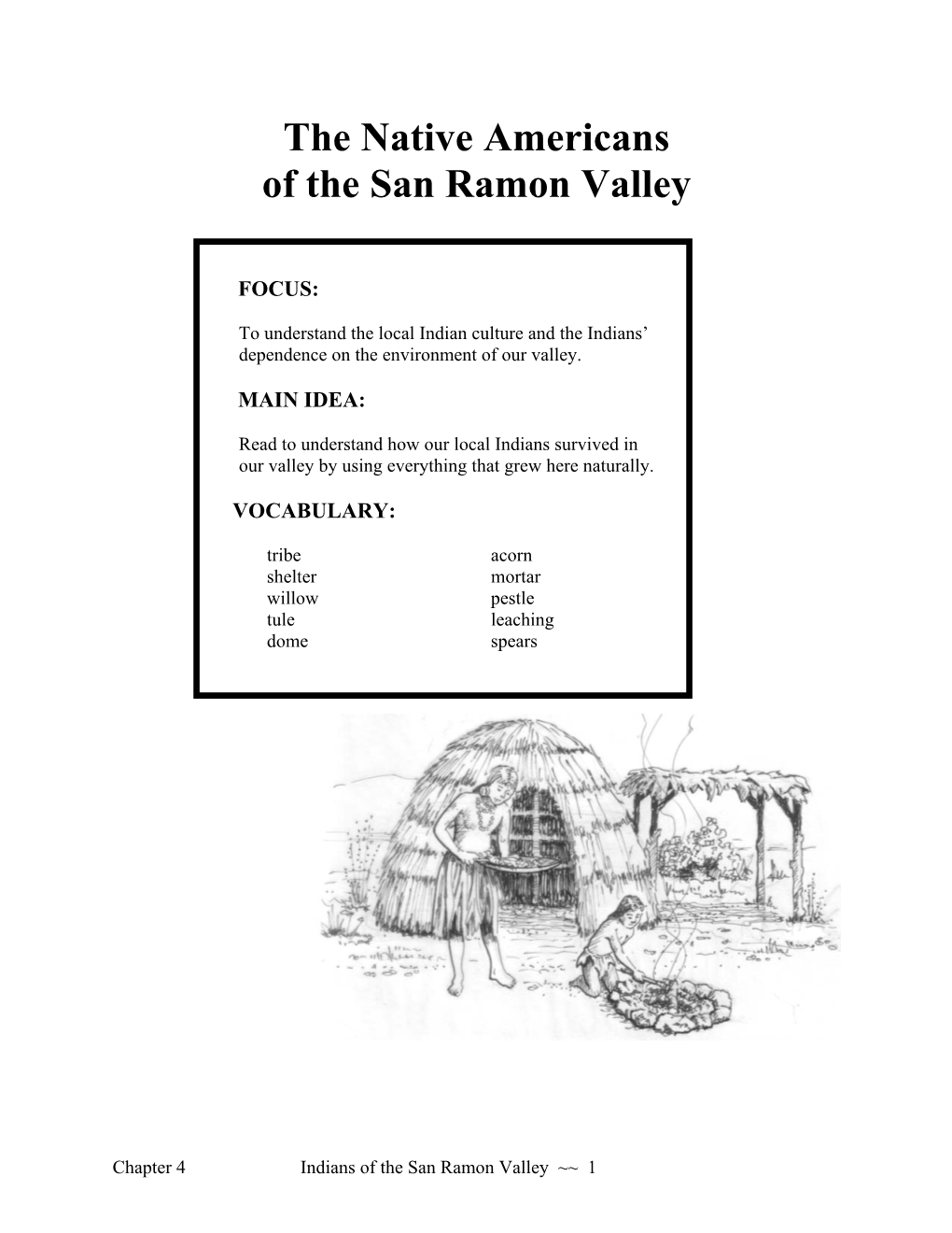 The Native Americans of the San Ramon Valley