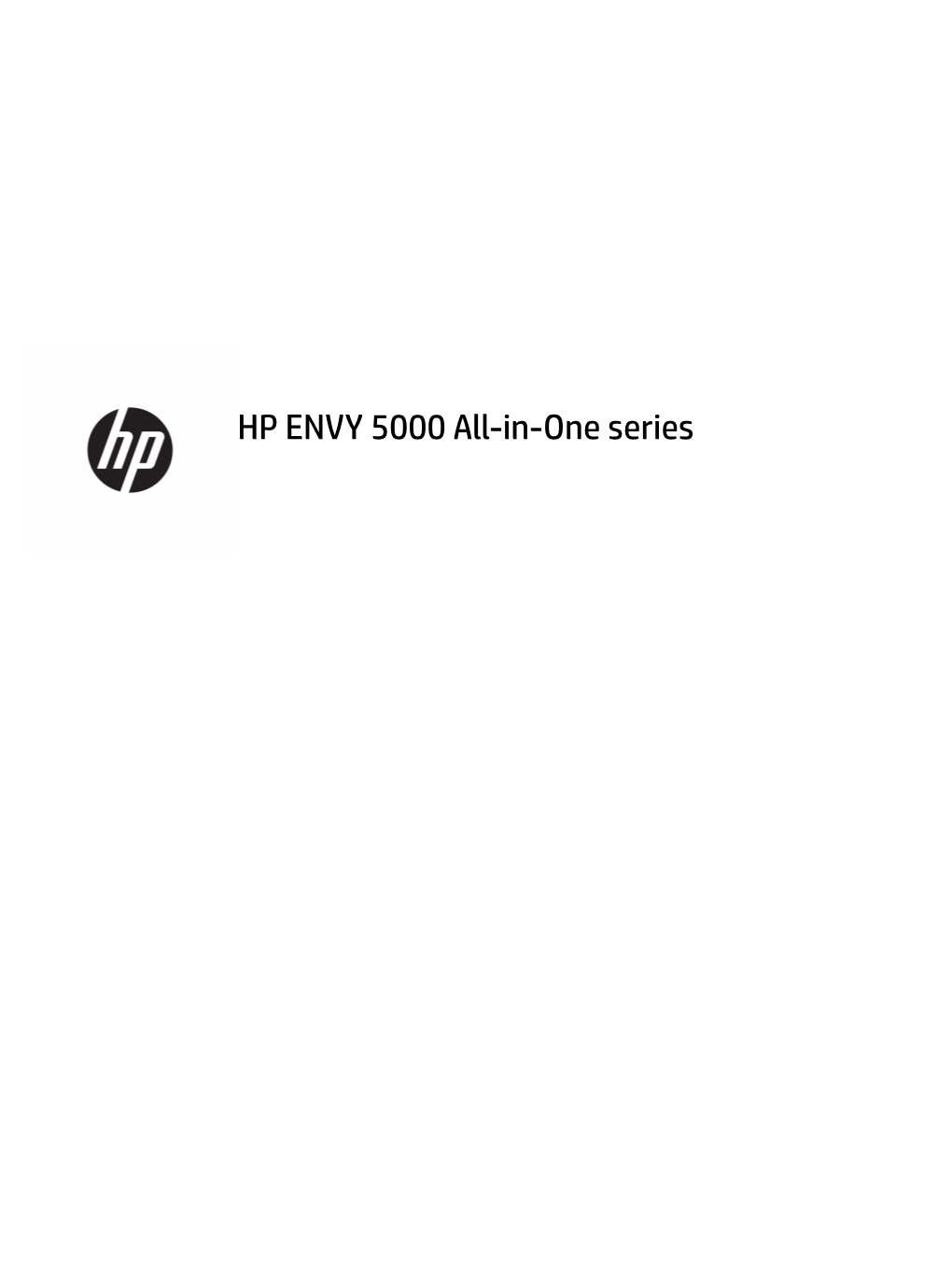 HP ENVY 5000 All-In-One Series User Guide – ENWW