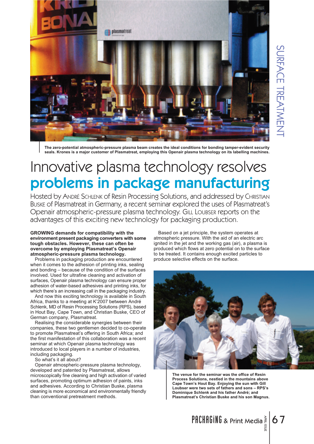 Innovative Plasma Technology Resolves Problems in Package
