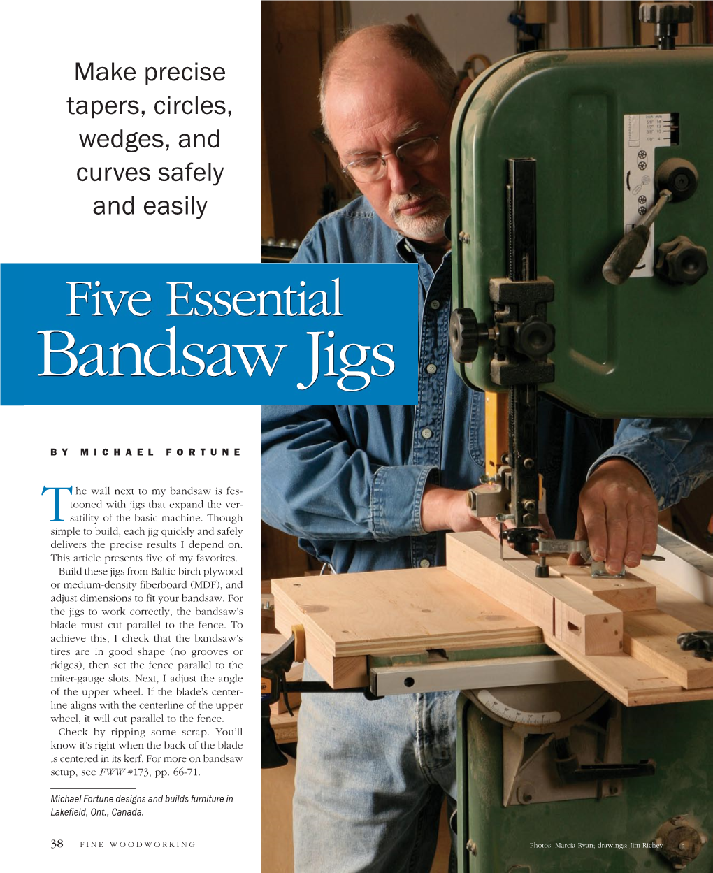 Five Essential Bandsaw Jigs