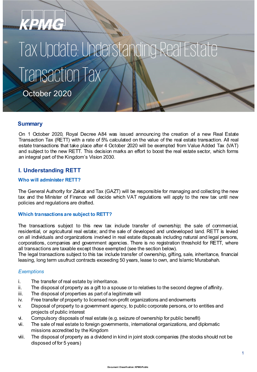 Tax Update: Understanding Real Estate Transaction Tax October 2020