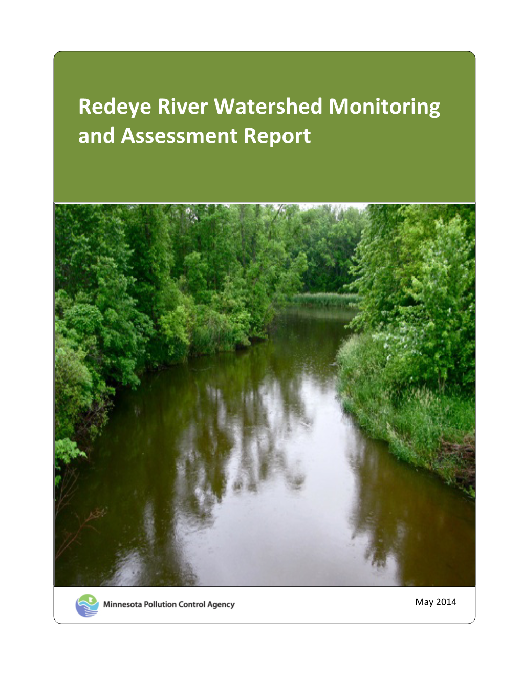 Redeye River Watershed Monitoring and Assessment Report