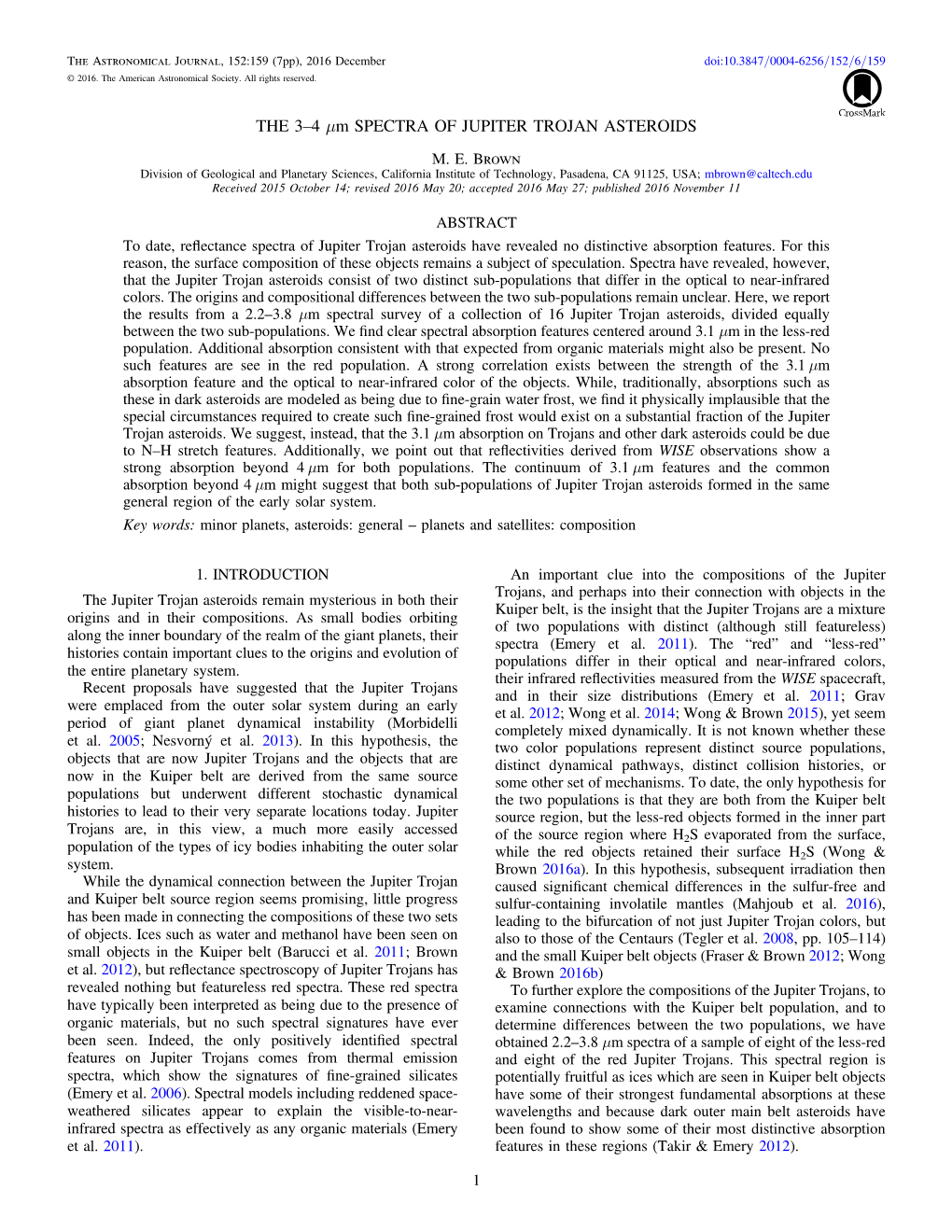 THE 3–4 Μm SPECTRA of JUPITER TROJAN ASTEROIDS