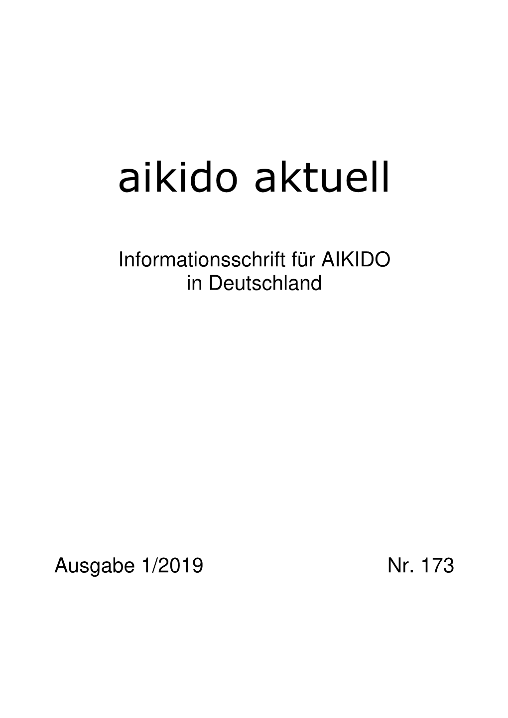 Aikido Aktuell