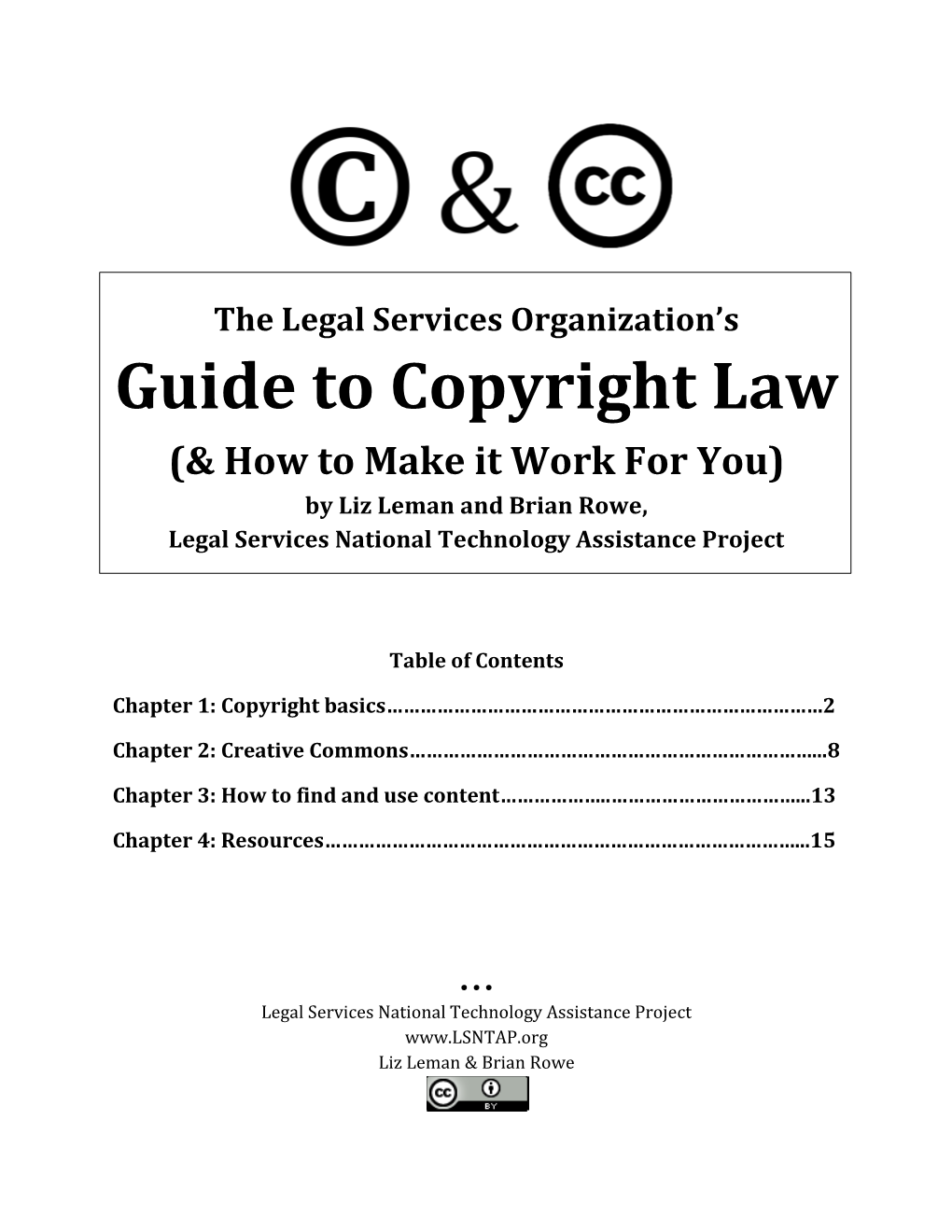 Guide to Copyright and CC for Legal Services.Pdf