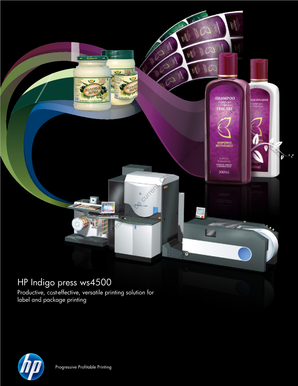 HP Indigo Press Ws4500 Productive, Cost-Effective,Information Versatile Printing Solution for Label and Thepackage Printing