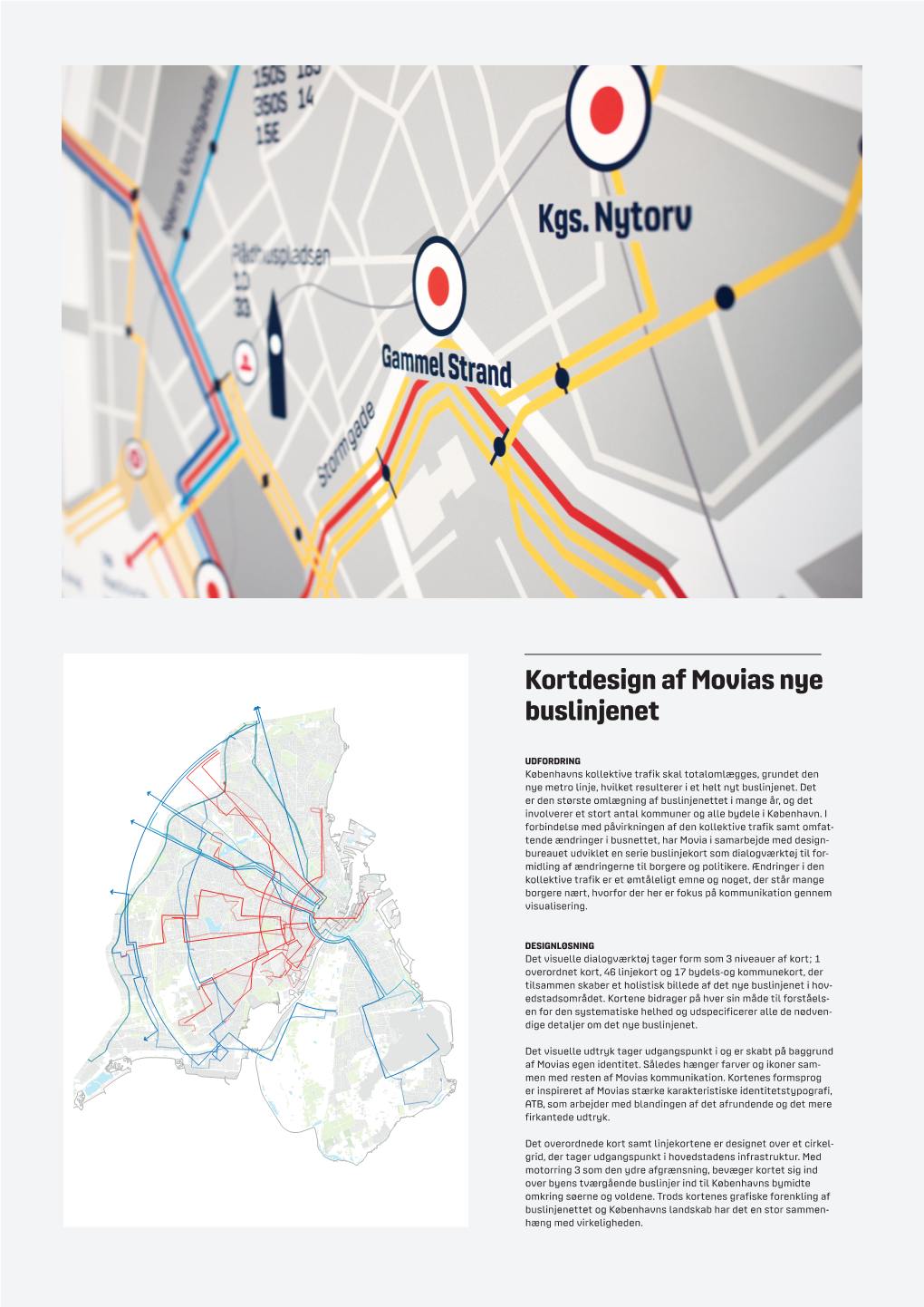 Kortdesign Af Movias Nye Buslinjenet