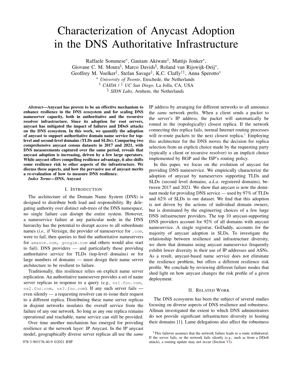 Characterization of Anycast Adoption in the DNS Authoritative Infrastructure