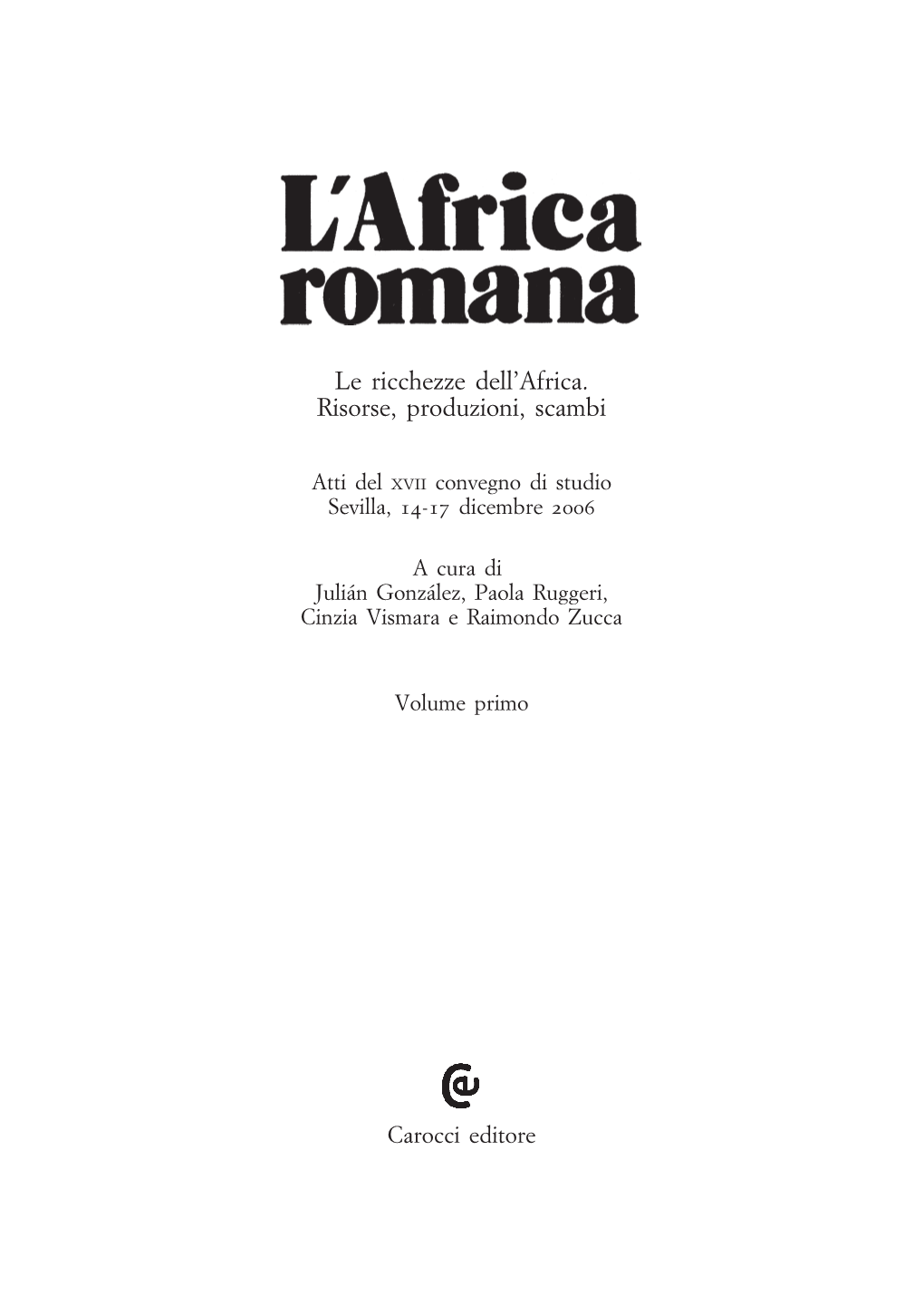 AFRICA ROMANA-XVII..AFRICA ROMANA-XVII.1 .. Page1