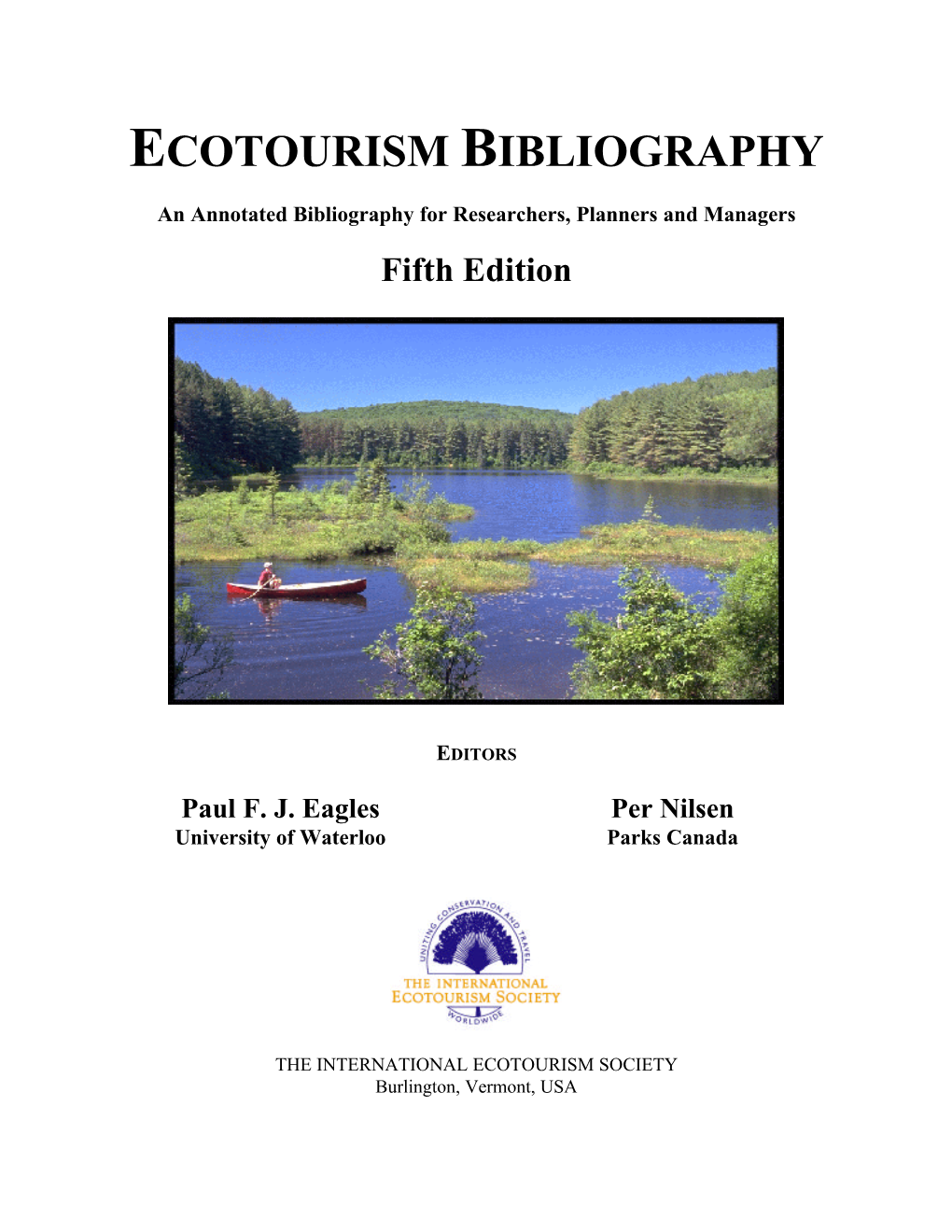 Ecotourism Bibliography