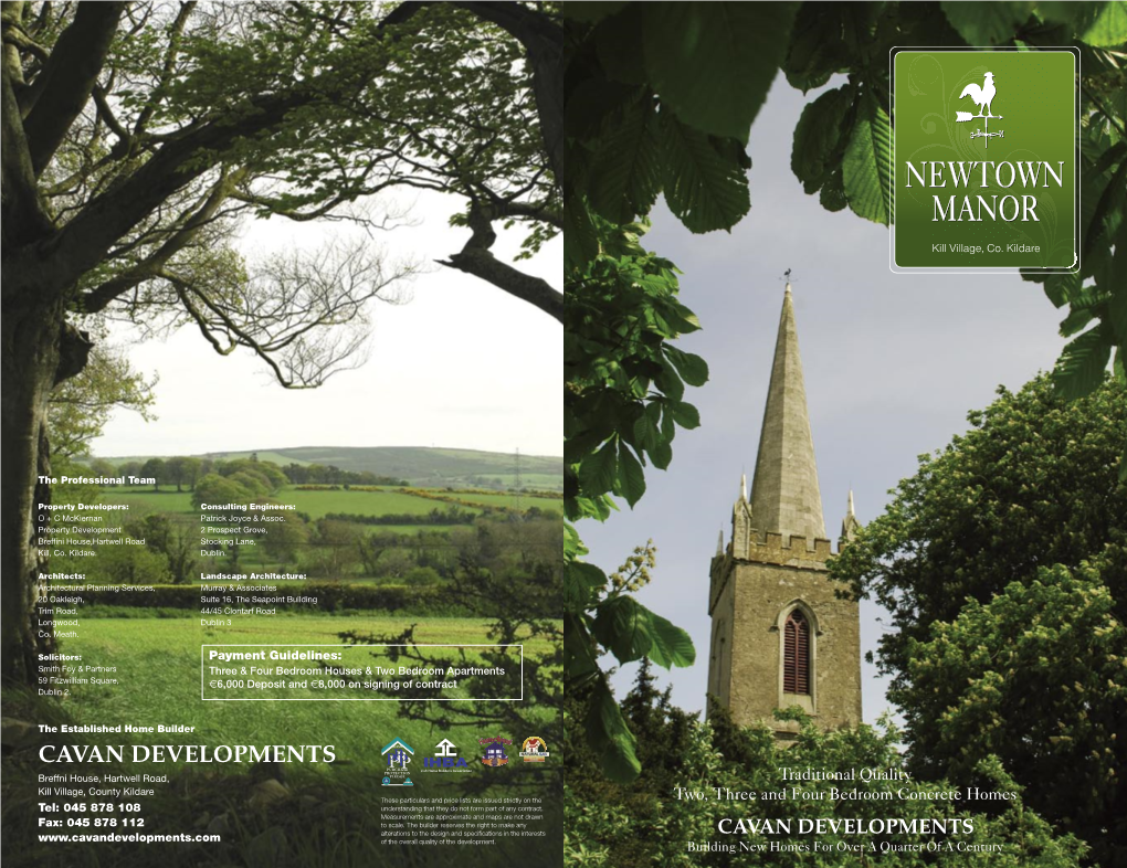 Newtown Manor Brochure.Indd