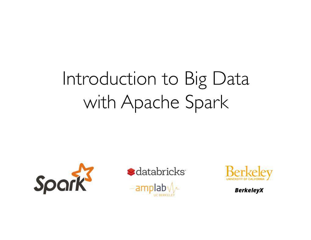 With Apache Spark