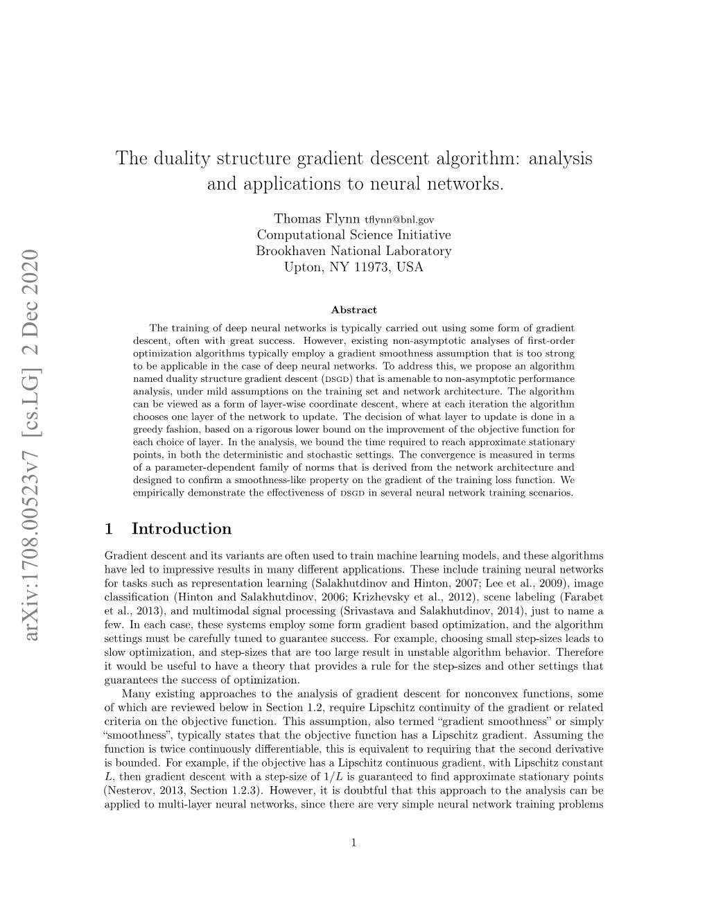 Arxiv:1708.00523V7 [Cs.LG] 2 Dec 2020 Settings Must Be Carefully Tuned to Guarantee Success